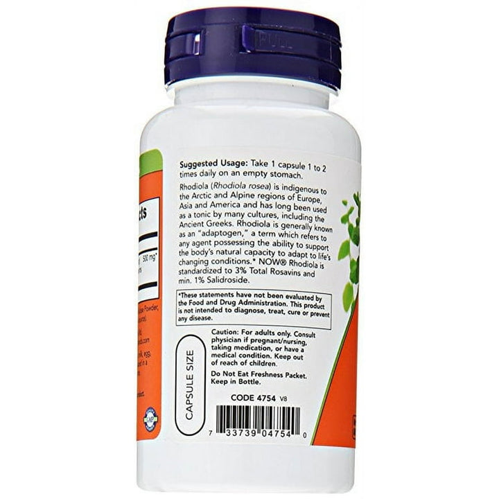 Now Foods Rhodiola 500 mg 60 Vcaps - 4754 - 5 Pack