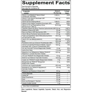 Black Ortho Molecular Products Alpha Base Capsules with Iron, 240 Count