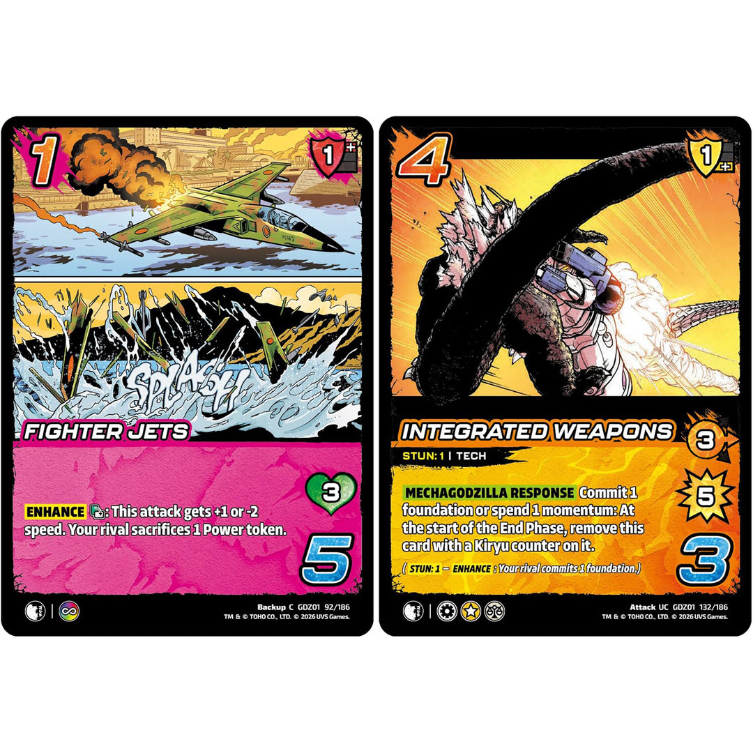 UniVersus: Godzilla: Reign of Kaiju - Booster Display - 24 Packs (11 Cards Each), Kaiju Battle Deck-Building, Collectible Card Game, Randomly Assorted