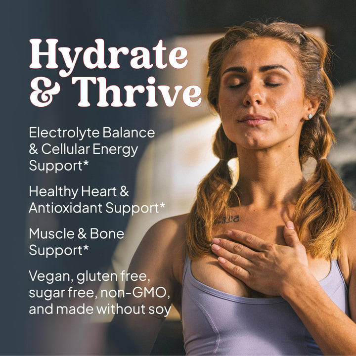 KAL Hydro Magnesium Plus Electrolytes Powder - Tropical Fruit Punch - Sodium, Chloride, Potassium Supplement - Hydration &amp; Cellular Energy Drink Mix - No Sugar - 60-Day Guarantee, 50 Servings, 9.4 OZ