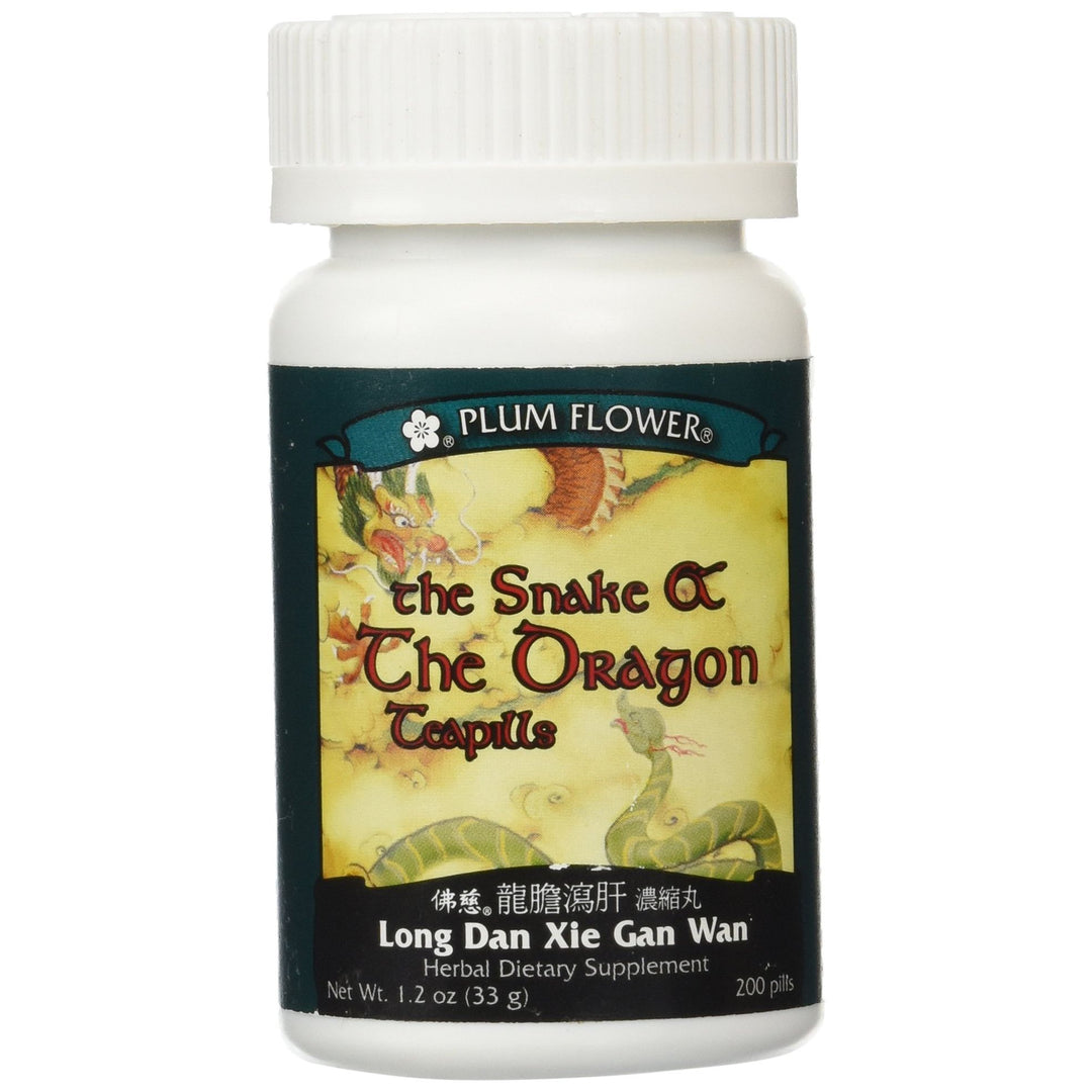 PLUM FLOWER CHINESE TEA The Snake &amp; The Dragon Teapills, 200 CT by MayWay