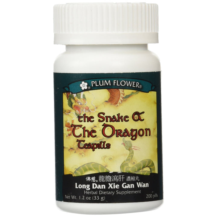 PLUM FLOWER CHINESE TEA The Snake &amp; The Dragon Teapills, 200 CT by MayWay