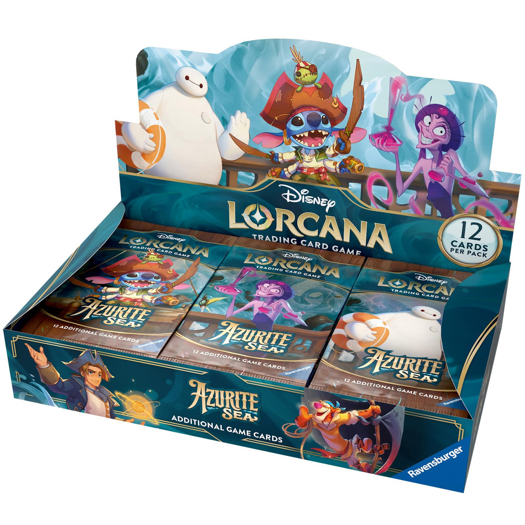 Ravensburger Disney Lorcana TCG: Azurite Sea Assorted Single Booster Pack (12 Cards) | Collectible Trading Cards | Ideal for Disney Fans &amp; TCG Players | Suitable for Ages 8+