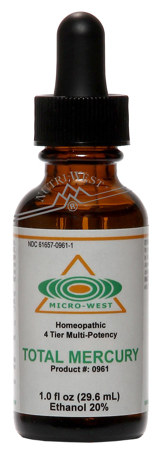 Nutri-West - Total Mercury (Homeopathic) - 1 oz - The Oasis of Health