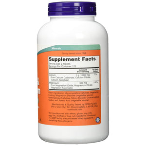 Now Foods Calcium & Magnesium 2:1 Ration 250 Tablets - 1272 - The Oasis of Health
