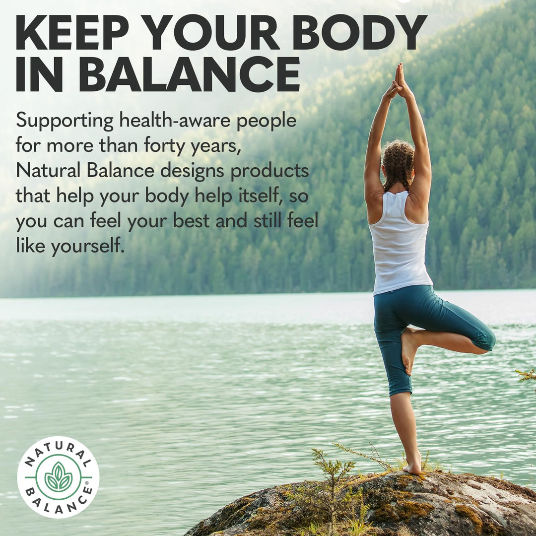 Natural Balance Happy Camper - Feel-Good Mood Support Supplement - Gotu Kola, Passion Flower, and Kava Kava Capsules - 60-Day Guarantee - 60 Servings, 120 VegCaps