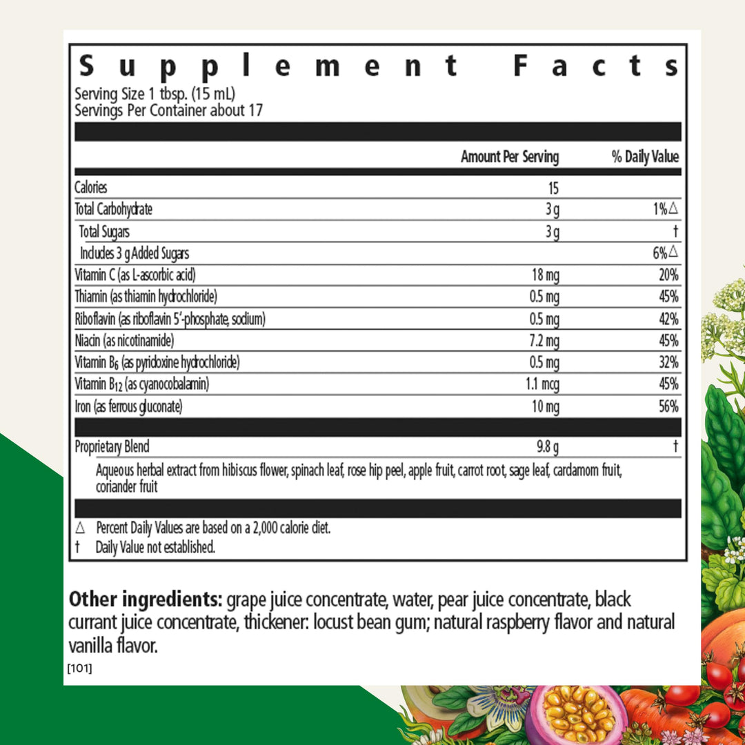 Salus Floradix Iron Kids - Liquid Iron &amp; Vitamin Formula - Children&