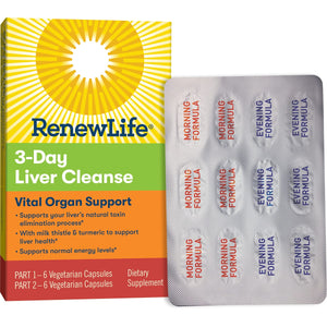 Renew Life Cleanse, Adult, 3-Day Liver Cleanse, Dietary Supplement, 2-Part; (Pack May Vary) (Package May Vary)
