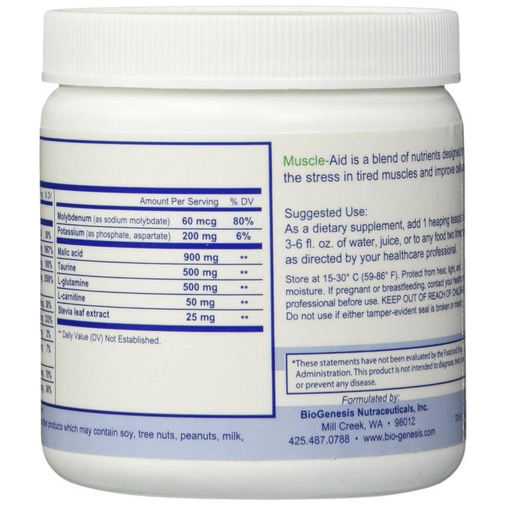 Light Gray Nutra BioGenesis Muscle Aid 5.5 oz - B018AMPVH6   PN 83535