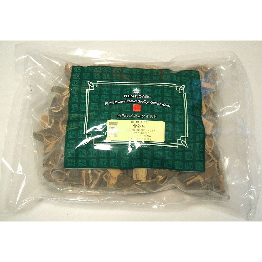 Plum Flower Albizia (Albezia) Julibrissin Bark, cut / He Huan Pi - Bulk Herb 1.1lb / 500g by MayWay