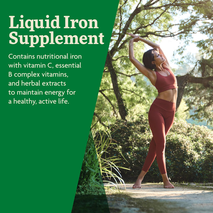 Floradix Iron &amp; Herbs - Liquid Herbal Supplement for Energy Support - Iron Supplement with Vitamin C &amp; Vitamin B Complex - for Men &amp; Women - 8.5 fl oz