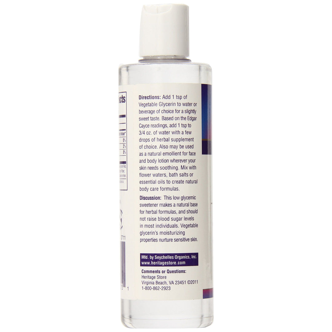 Heritage Store Vegetable Glycerin, 8 Ounce