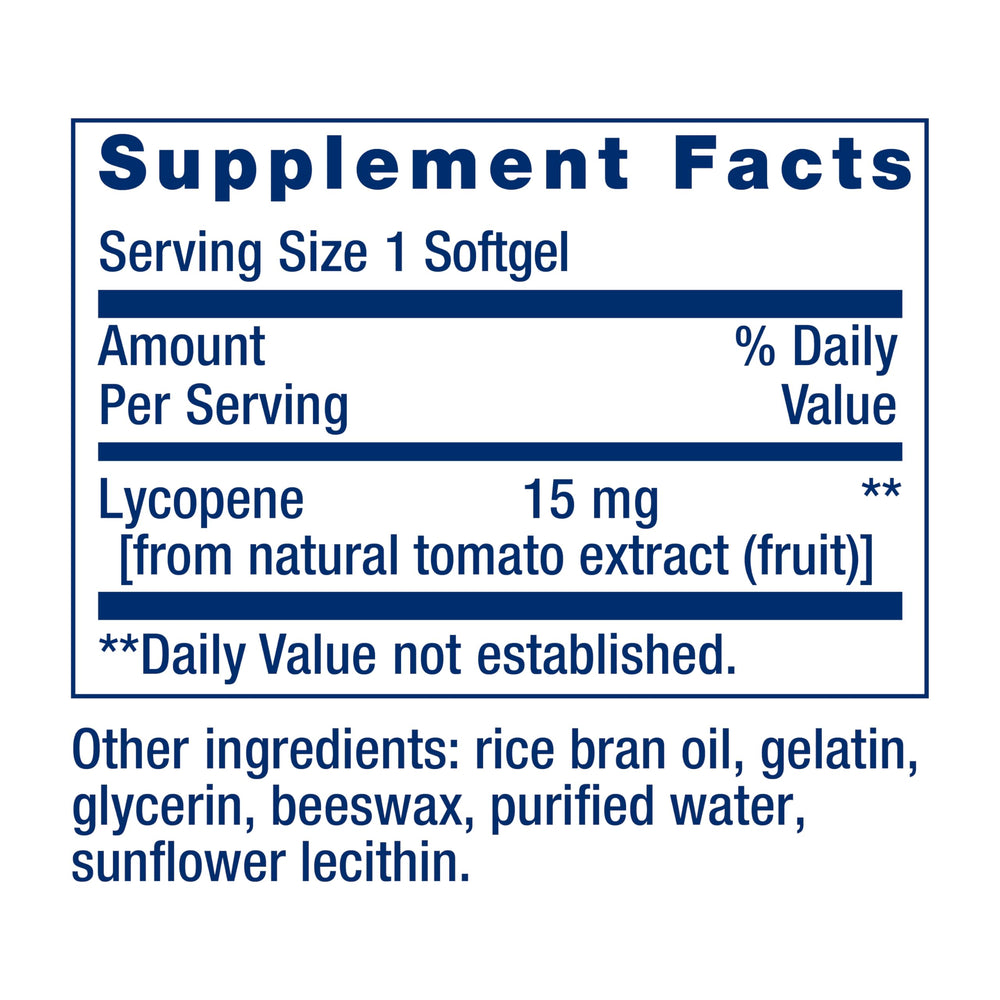 Life Extension Mega Lycopene, Prostate Health, arterial Health, antioxidant Defense, Gluten-Free, Non-GMO, 90 softgels - The Oasis of Health