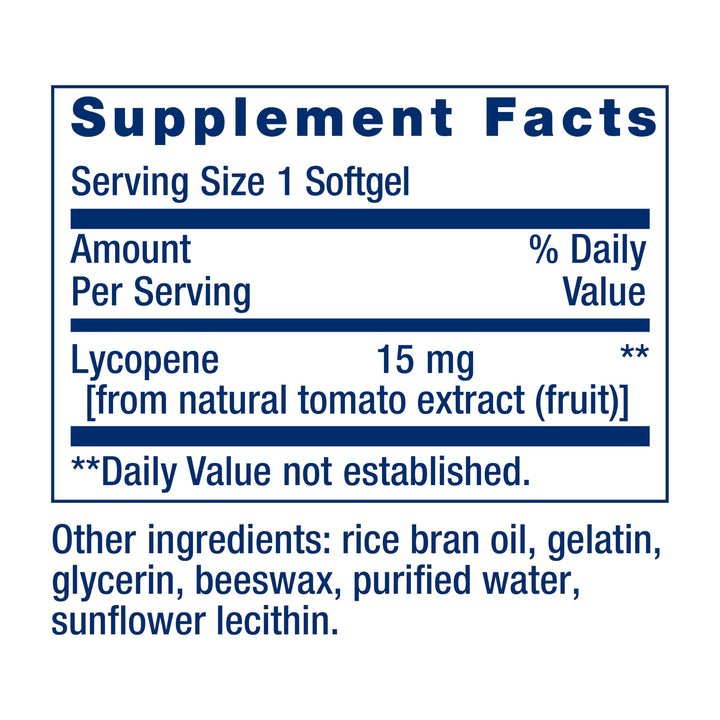 Life Extension Mega Lycopene, Prostate Health, arterial Health, antioxidant Defense, Gluten-Free, Non-GMO, 90 softgels - The Oasis of Health