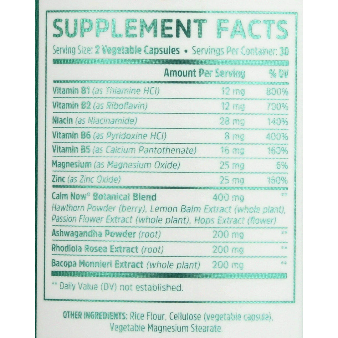 ZHOU Nutrition Calm Now Soothing Stress Formula, 60 CT