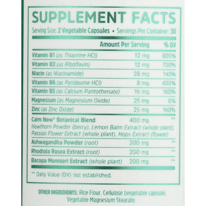 ZHOU Nutrition Calm Now Soothing Stress Formula, 60 CT