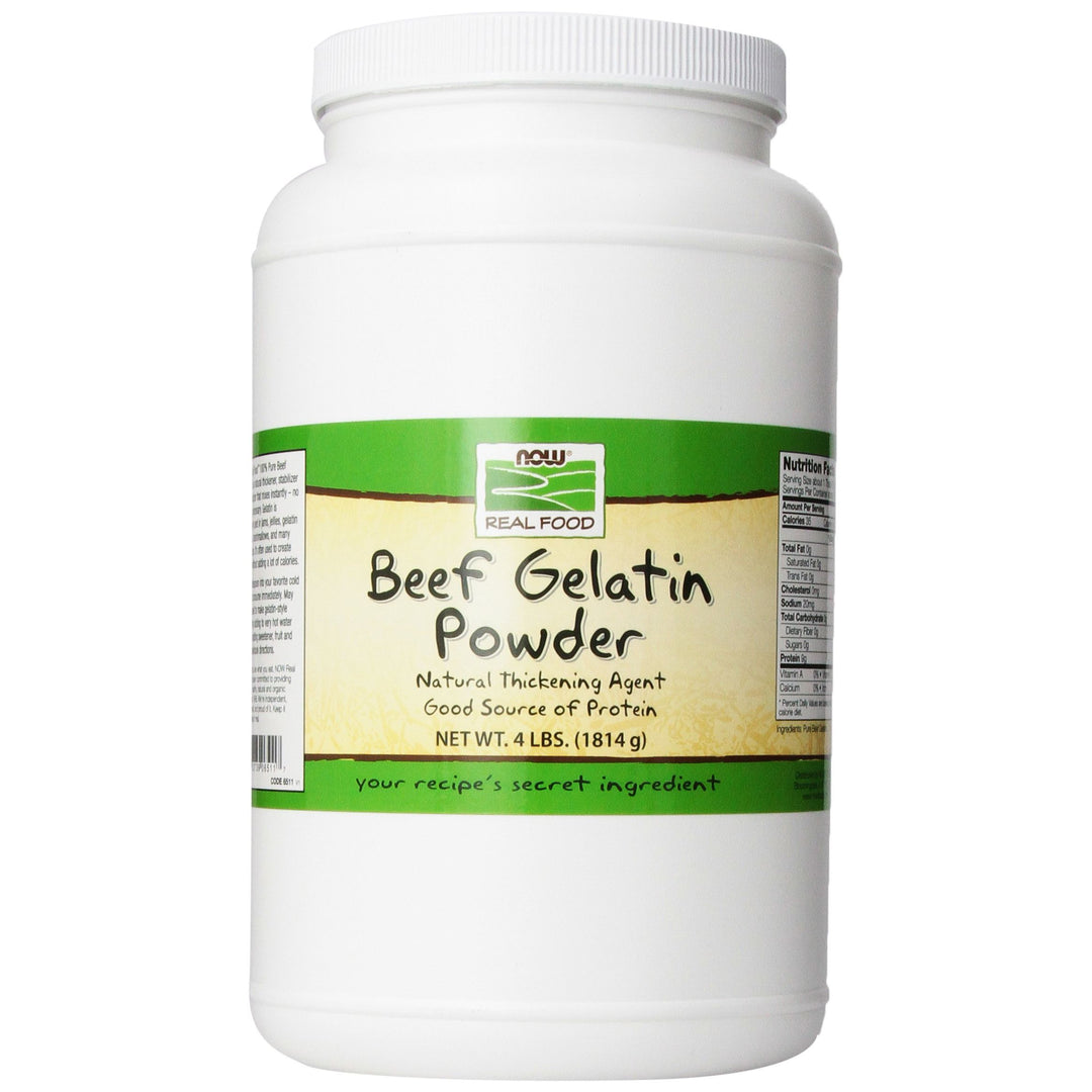 Now Real Foods Beef Gelatin Powder 4 Pounds - 6511 -