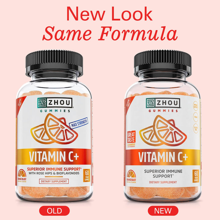 Vitamin C+ Gummies by Zhou Nutrition