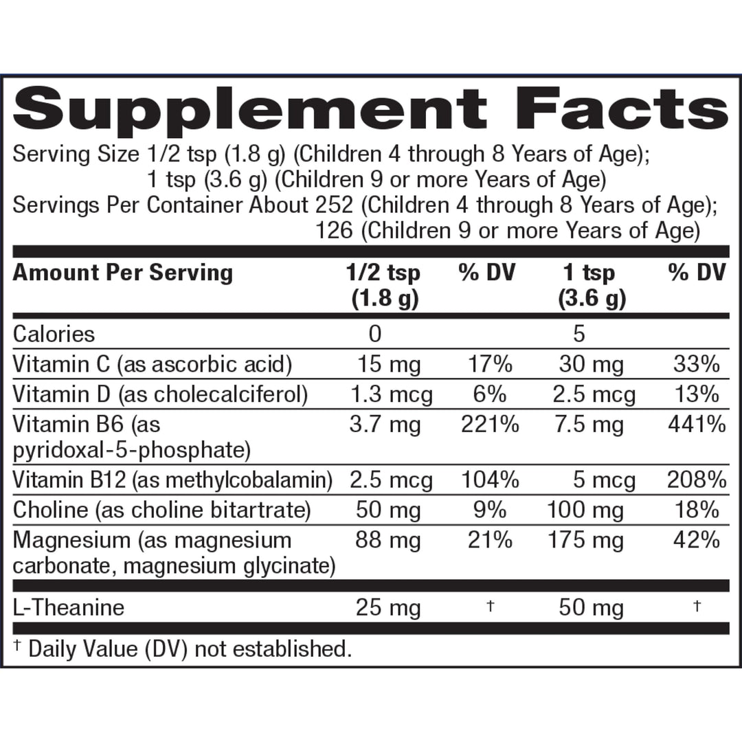 Natural Vitality Kids Calm Magnesium 16oz Powder | Mixed Berry Flavored Drink Mix Supplement | Supports a Balanced Mood and Healthy Development