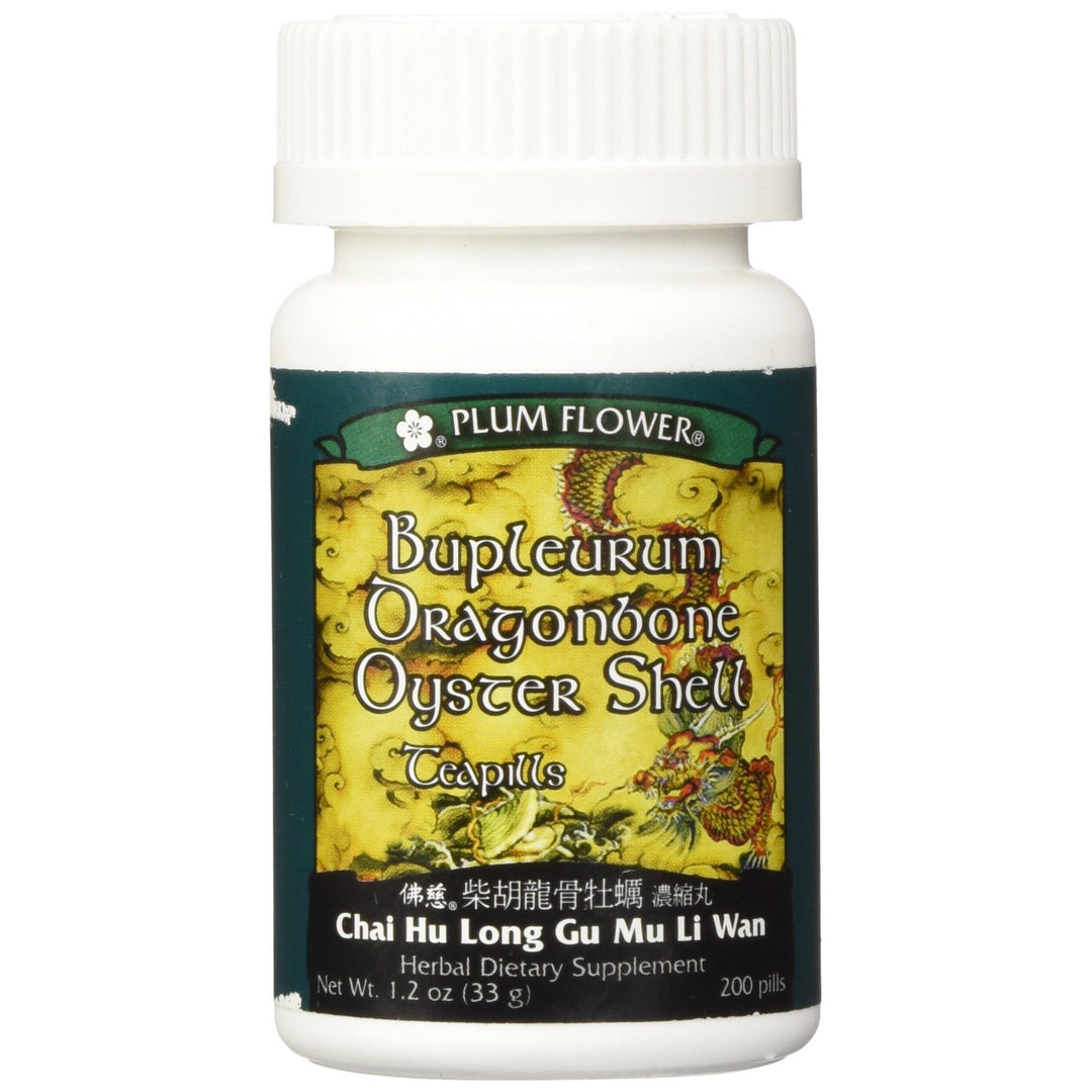 Bupleurum Dragonbone Oystershell Pills/Chai Hu Long Gu Mu Li Wan, 200 ct, Plum Flower by Plum Flower by MayWay