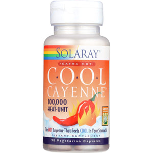 SOLARAY Cool Cayenne Extra Hot, 90 CT   08102 - The Oasis of Health