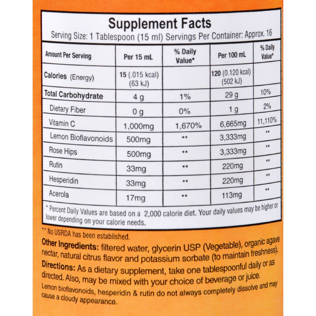 DYNAMIC HEALTH Laboratories INC Vitamin C 1000 8 OZ