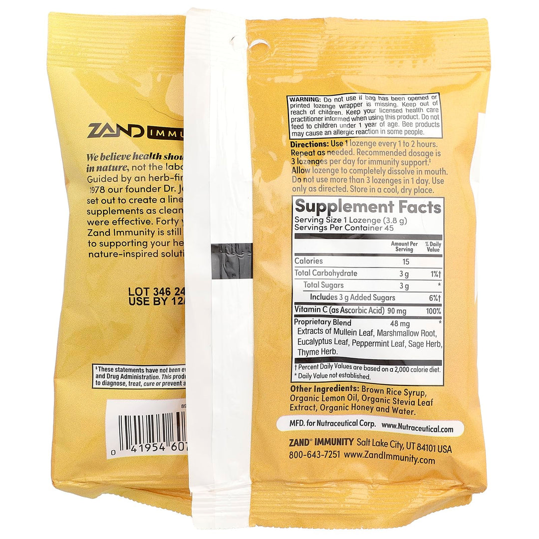 ZAND Lemon Honey 45 Lozenge
