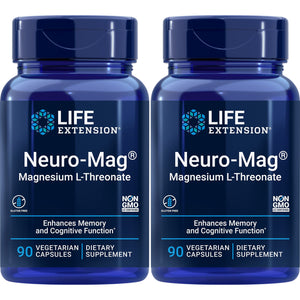Life Extension Neuro-mag Magnesium L-threonate, 90 Count(2 Pack)