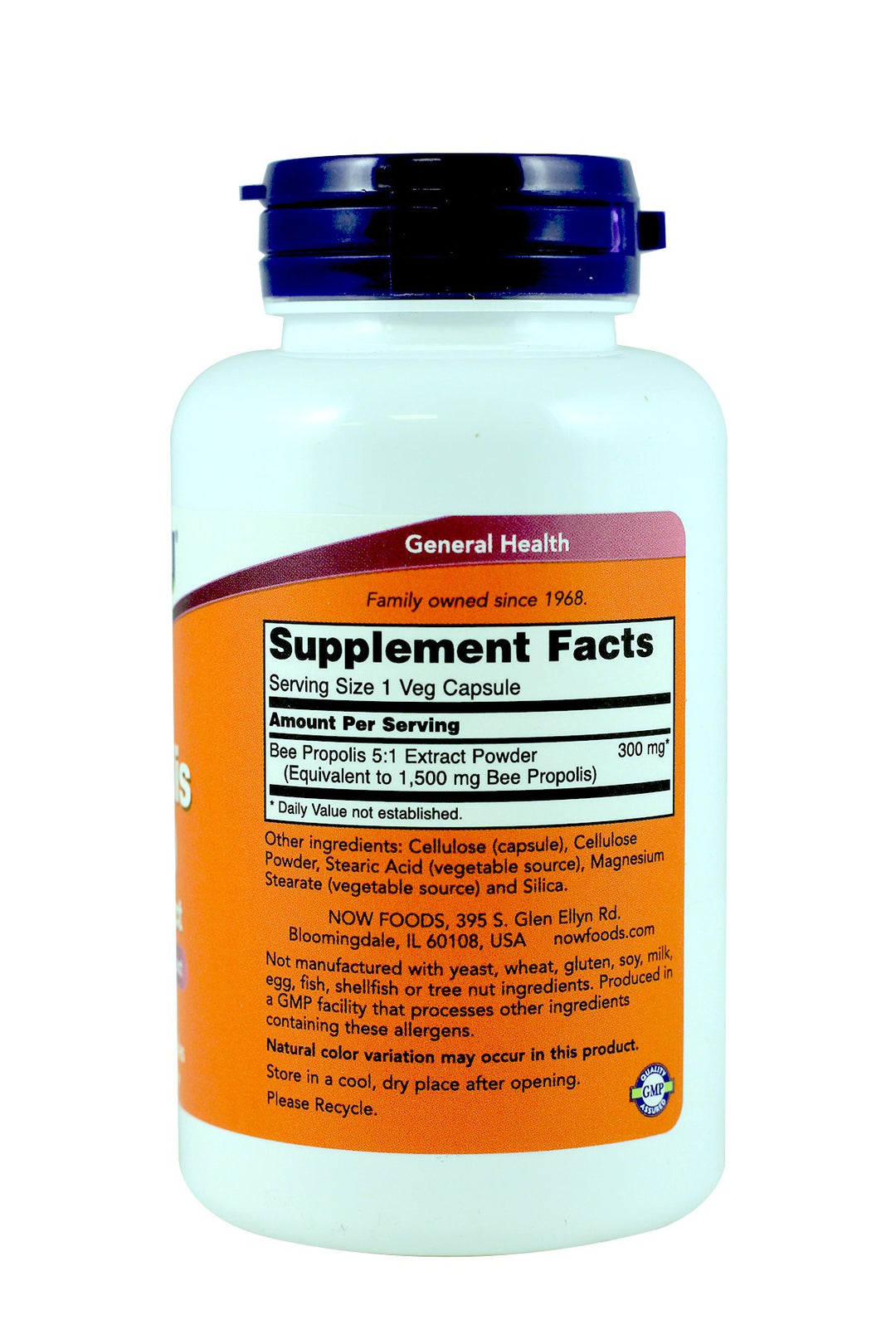 NOW Foods Propolis 1500 mg 100 Capsules (Pack of 3)