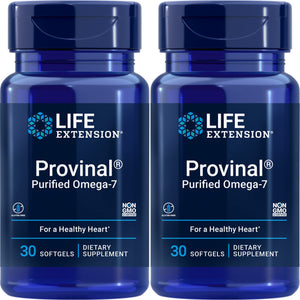 Life Extension Provinal Purified Omega-7, 30 Softgel 210 mg(Pack of 2) - The Oasis of Health