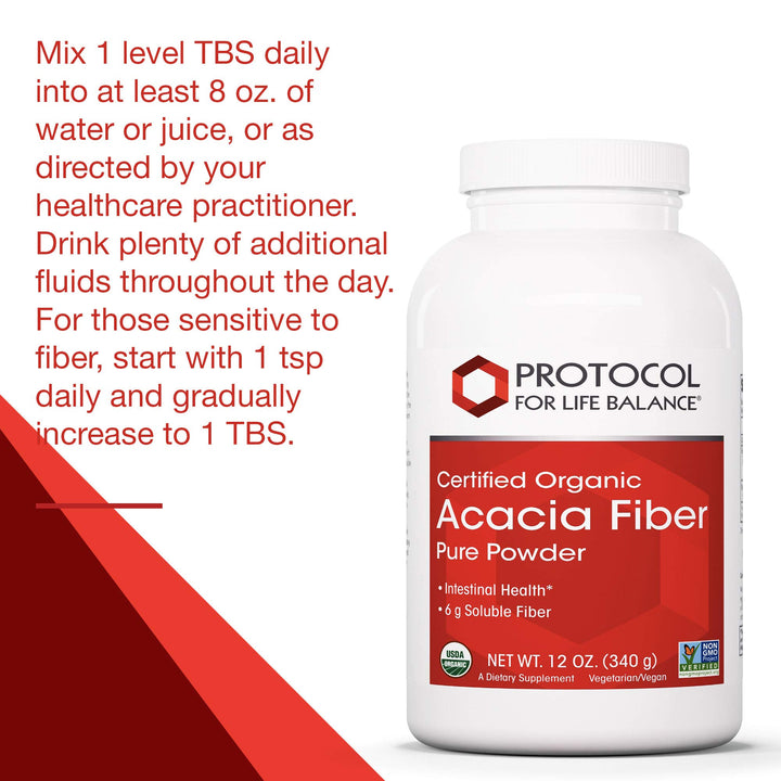 Firebrick Protocol For Life Balance Acacia Fiber Powder Organic 12oz -P5905