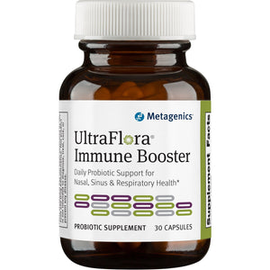 Metagenics UltraFlora� Immune Booster � Daily Probiotic � Healthy Nasal, Sinus, & Respiratory Function* | 30 Count - The Oasis of Health