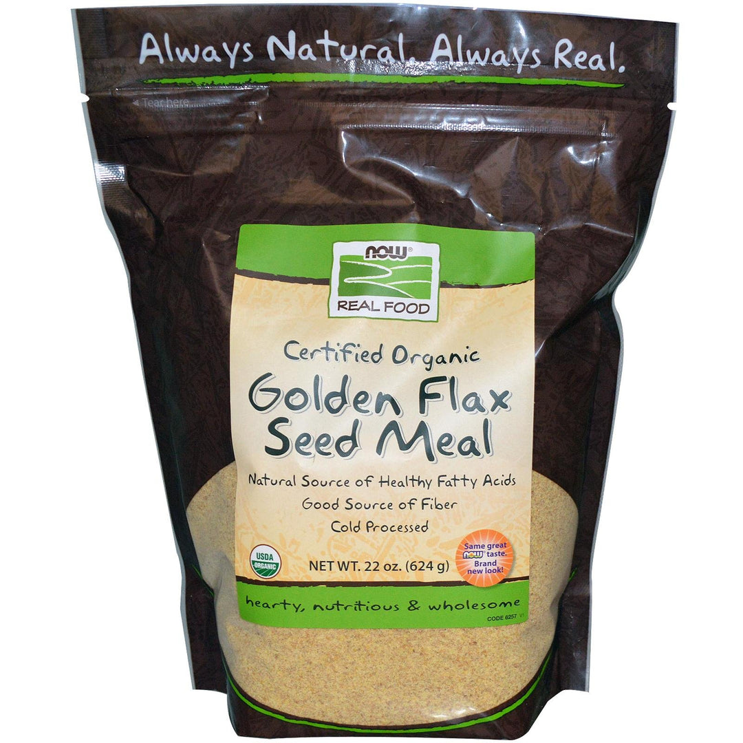 NOW Foods NOW Golden Flax Meal 18 Oz. - Flax Seed