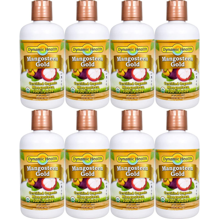 Dynamic Health Mangosteen Gold 100% Pure 32 oz ( Multi-Pack)