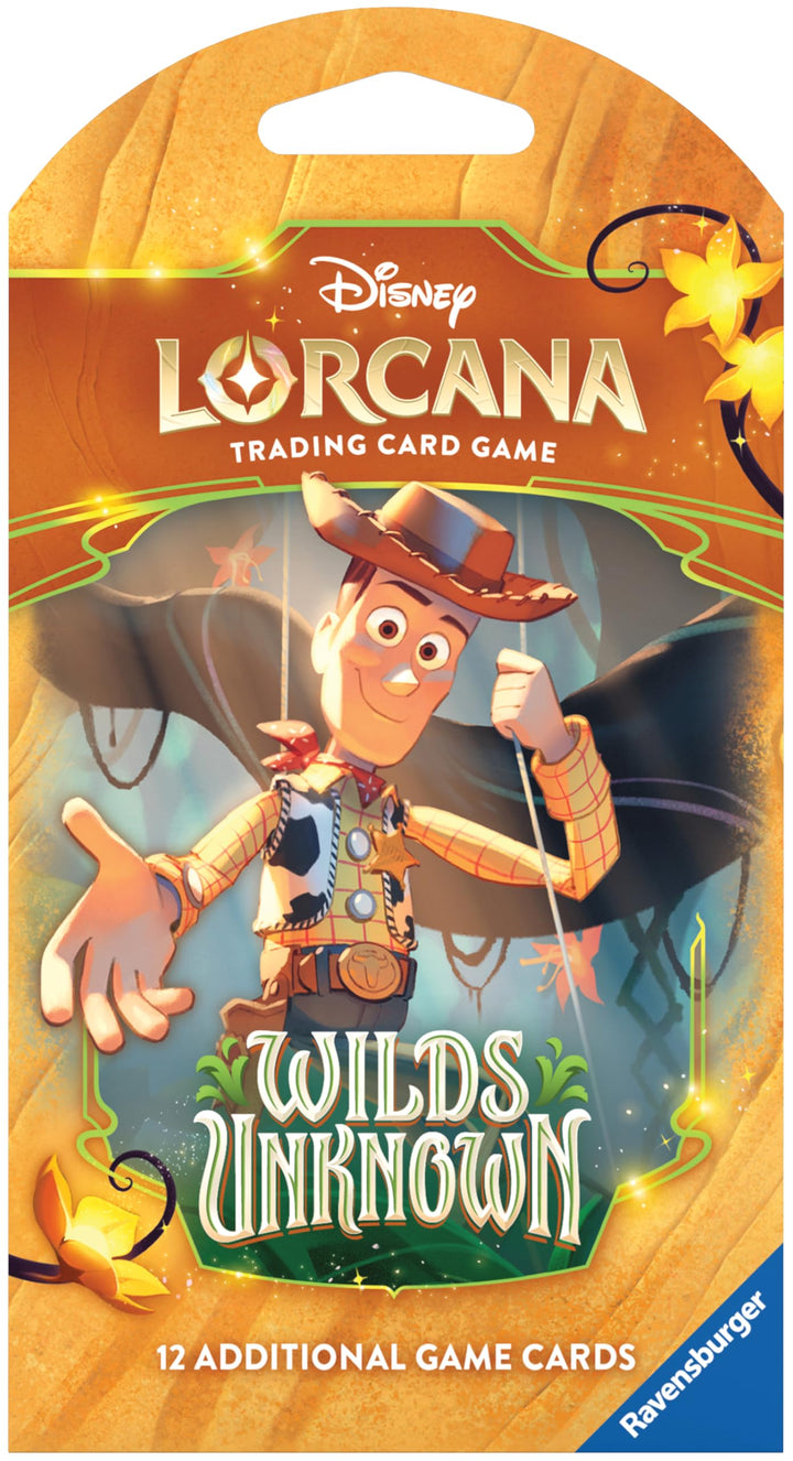 Ravensburger Disney Lorcana TCG: Wilds Unknown Single Booster Pack - 12 Cards - Packaging May Vary - Ideal for Ages 8+