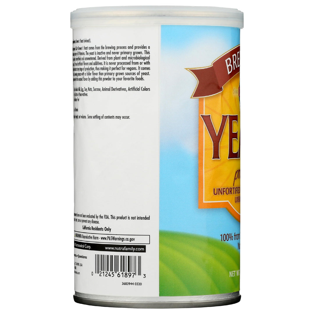 KAL Brewers Yeast Powder, Unfortified, Unsweetened Super Food, 100% Natural Source of Protein, B Complex Vitamins, Amino Acids - Vegan, Preservative Free, Made Without Soy - Approx. 18 Servings, 7.4oz