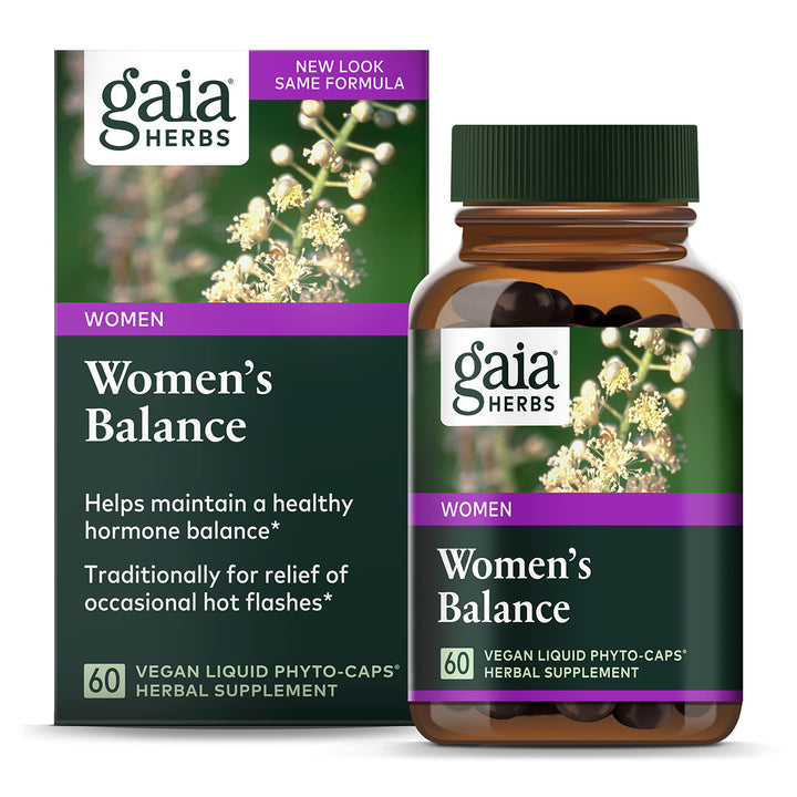 Gaia Herbs Menopause Support Daytime - Helps Support Hormone Balance &amp; Well-Being for Women* - with Vitex, Black Cohosh, St. John&