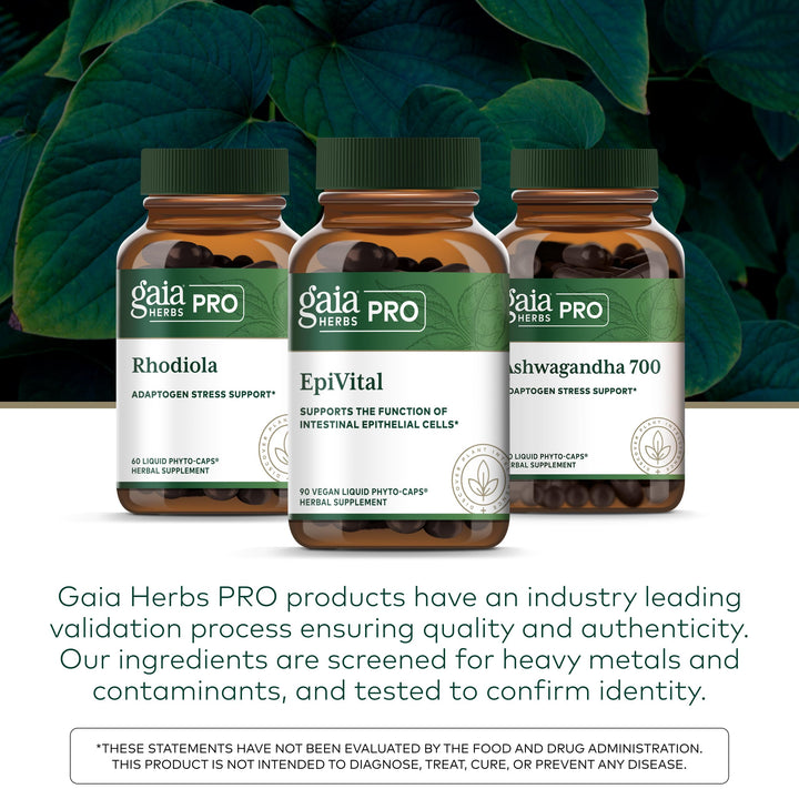 GAIA HERBS PRO EpiVital - Digestive Health Support - Contains Astragalus Root, Panax Notoginseng, Gotu Kola &amp; More - 90 Vegan Liquid Phyto-Caps