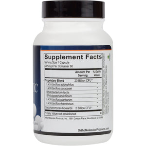 Dark Slate Gray Ortho Molecular Ortho Biotic Capsules - 60 Capsules