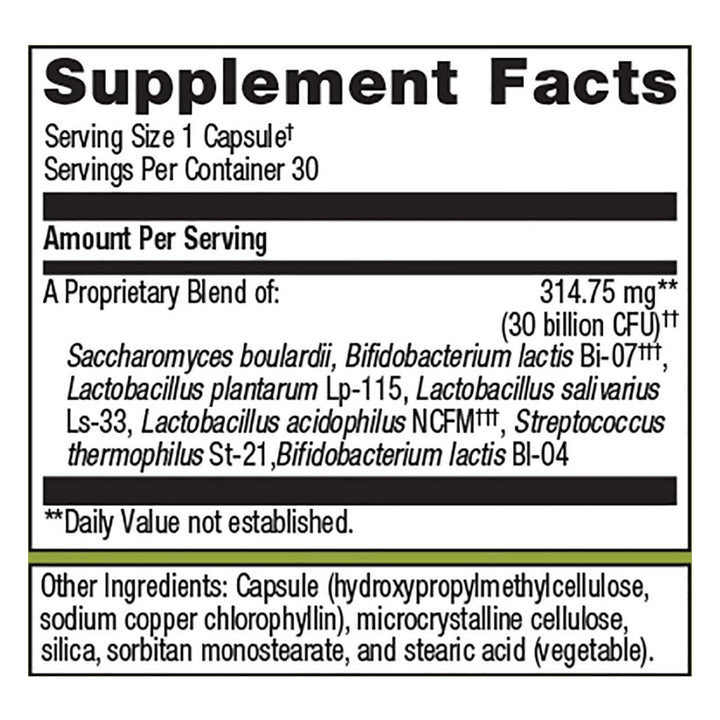 Metagenics UltraFlora Spectrum 30 Capsules