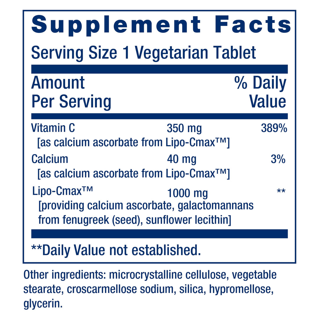 Life Extension Vitamin C 24-Hour Liposomal Hydrogel Formula, 60 Tablets