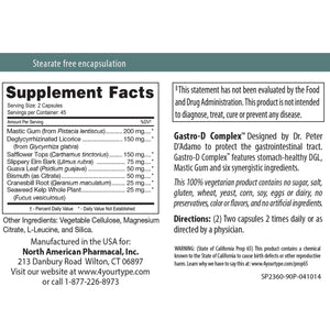 Gastro-D Complex 90 Capsules - 2 Pack - The Oasis of Health
