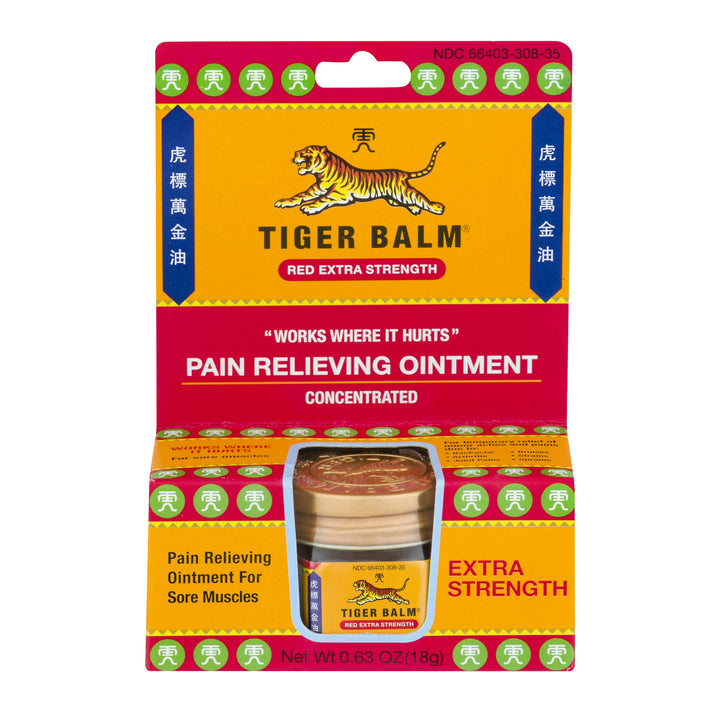 Plum Flower Tiger Balm Tiger Balm X Strng Red 18 Grm by MayWay