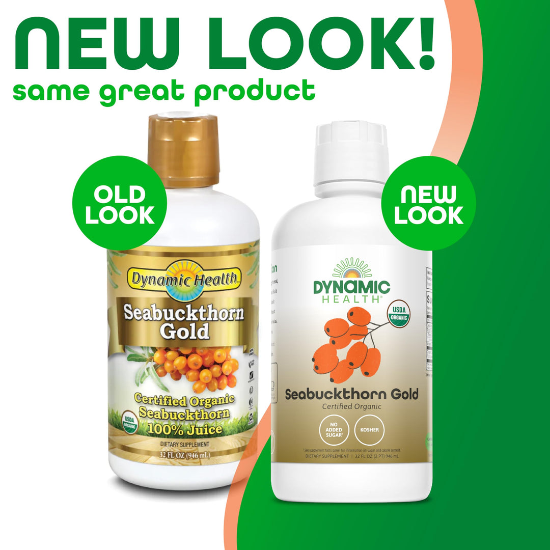 Dynamic Health Seabuckthorn Gold Certified Organic, 32 Fl Oz (7367500)
