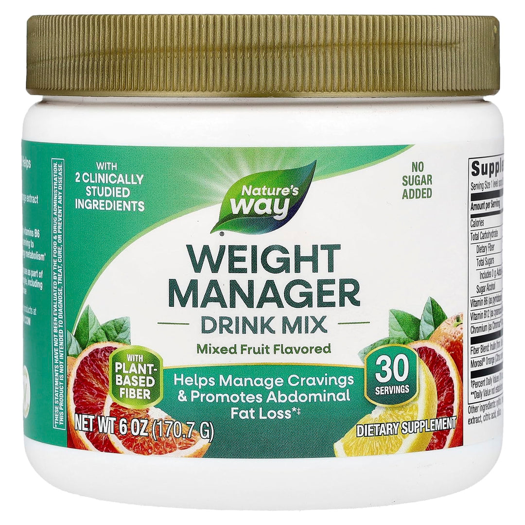 Nature’s Way Weight Manager Drink Mix, Helps Manage Cravings*(1), 6 oz