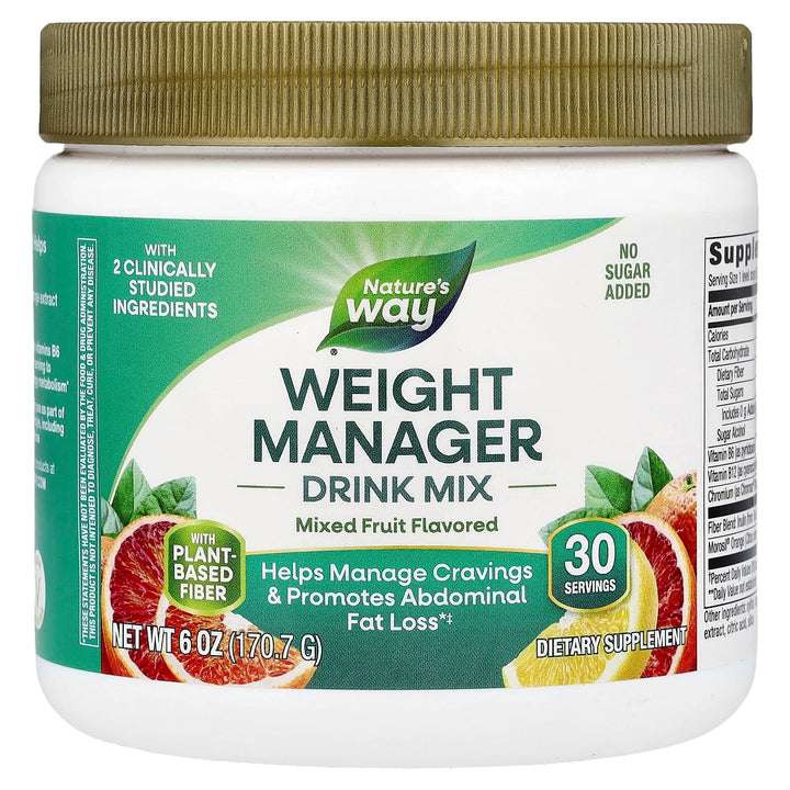 Nature’s Way Weight Manager Drink Mix, Helps Manage Cravings*(1), 6 oz