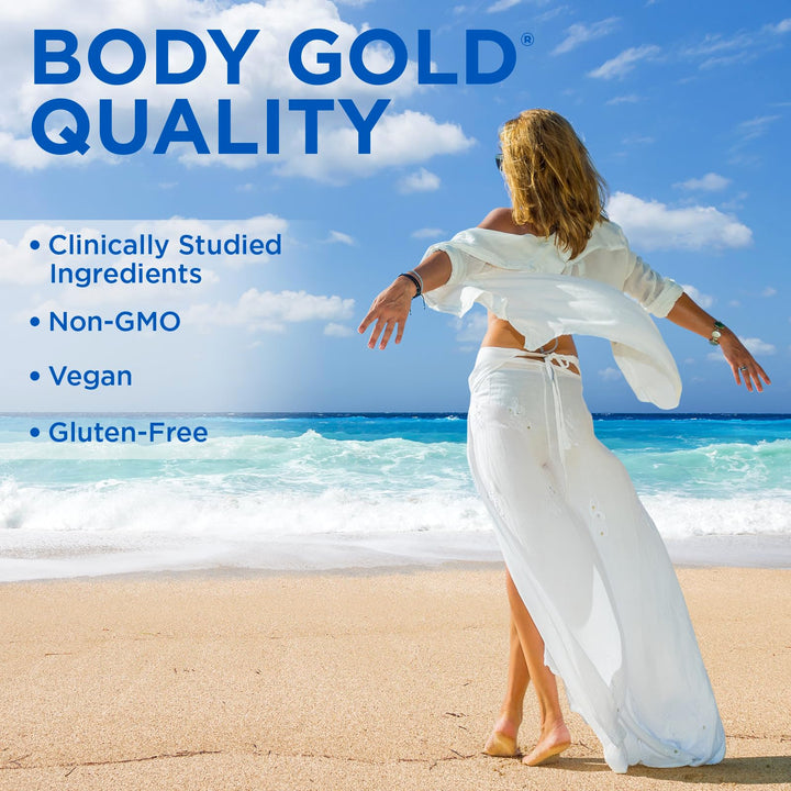 Body Gold Discreet Confidence - Helps Support Bladder Control, Reduce Urgency and Frequency - Bladder Support with Urox, Cranberry Extract, Gluten Free, Vegan, 60-Day Guarantee, 30 Serv, 60 VegCaps