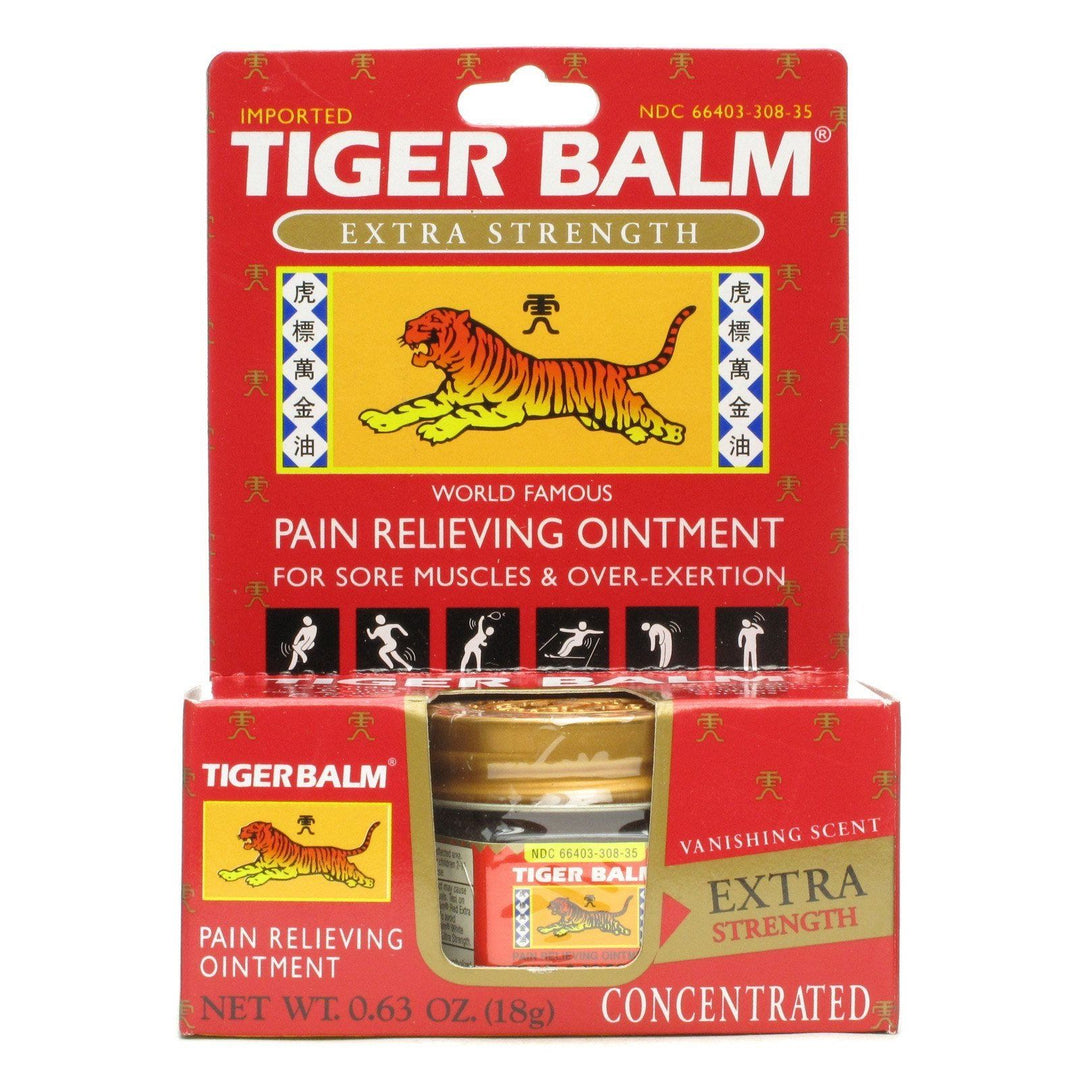 Plum Flower Tiger Balm Extra Strength 0.63 oz (Pack of 4) by MayWay