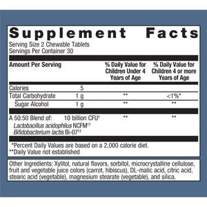 Metagenics MetaKids� Probiotic, Chewable Daily Probiotic Support*, 60 Count - The Oasis of Health