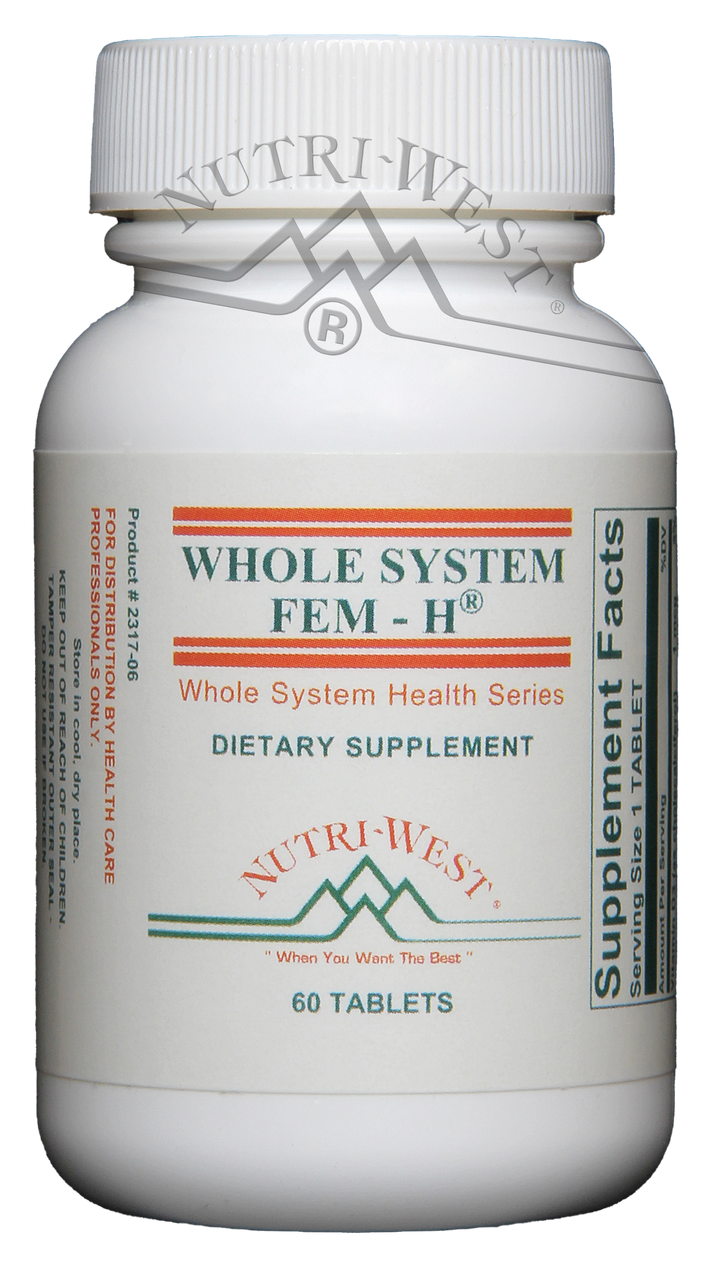 Nutri-West - Whole System Fem-H - 60 Tablets - The Oasis of Health